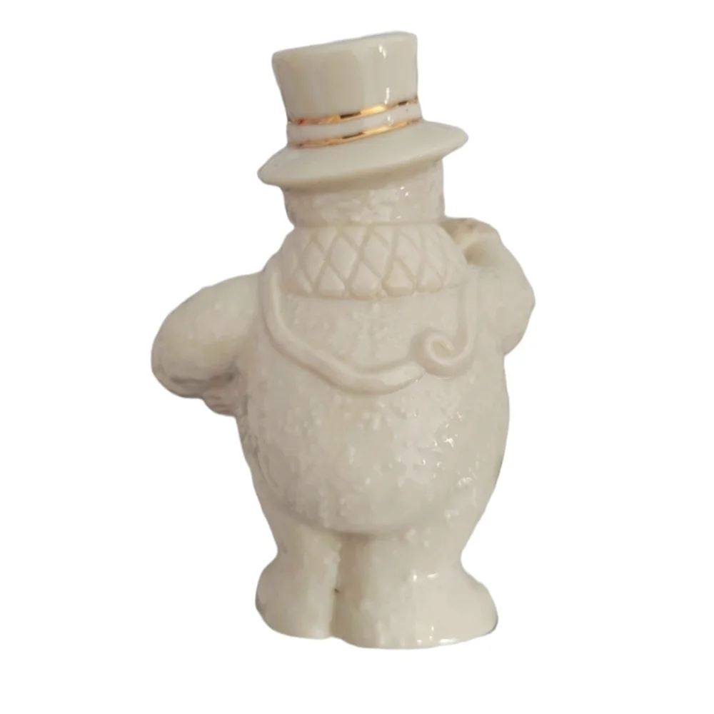 Lenox Snowman with Gold Trim from the Lenox Ivory Collection